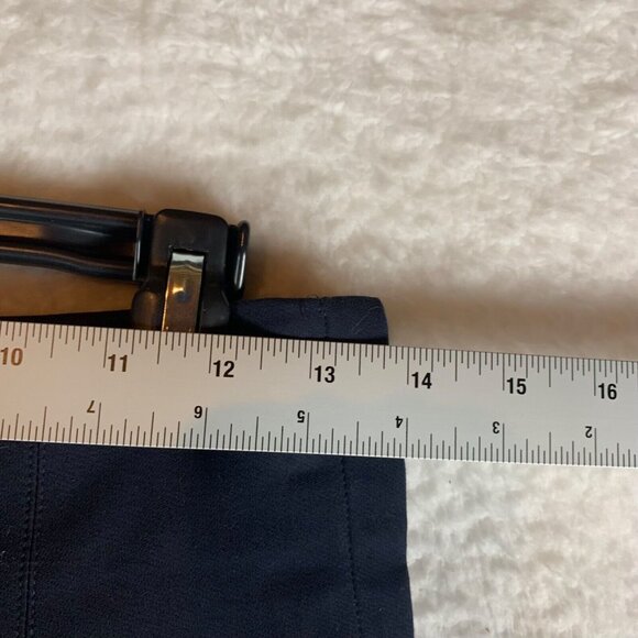 MM. LaFleur Women's The Foster Pant Power Stretch Side Zip Navy Size 2 9543 - Picture 4 of 15